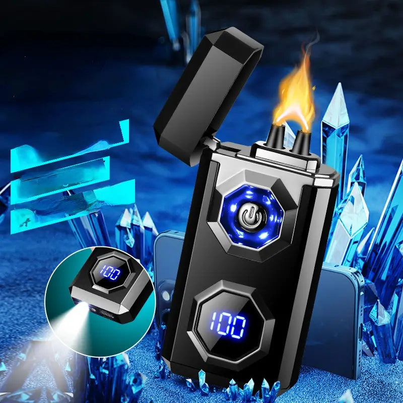 LED Display Fire Plasma Electric Lighter