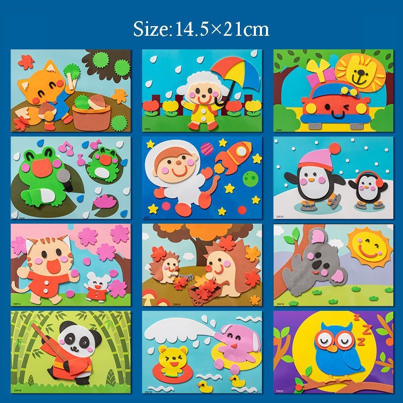 3D EVA Foam Sticker Puzzle Game DIY Animal Children's Education Toys