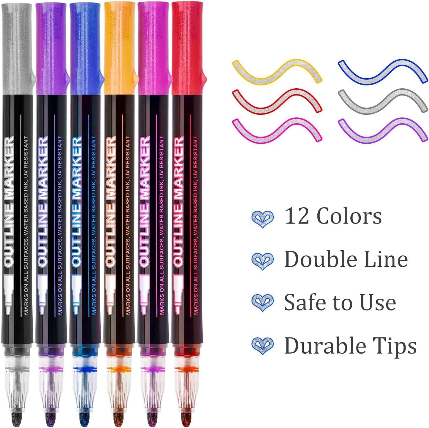 Dual-Stroke Markers | Turn Ordinary Writing into Art