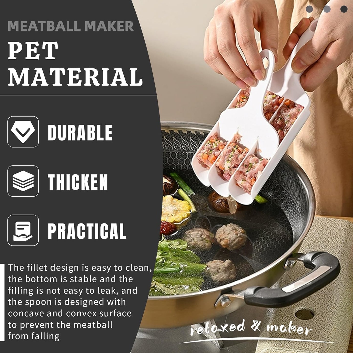 One-Press Ball & Kofta Maker | Buy 1 Get 1 Free 🔥