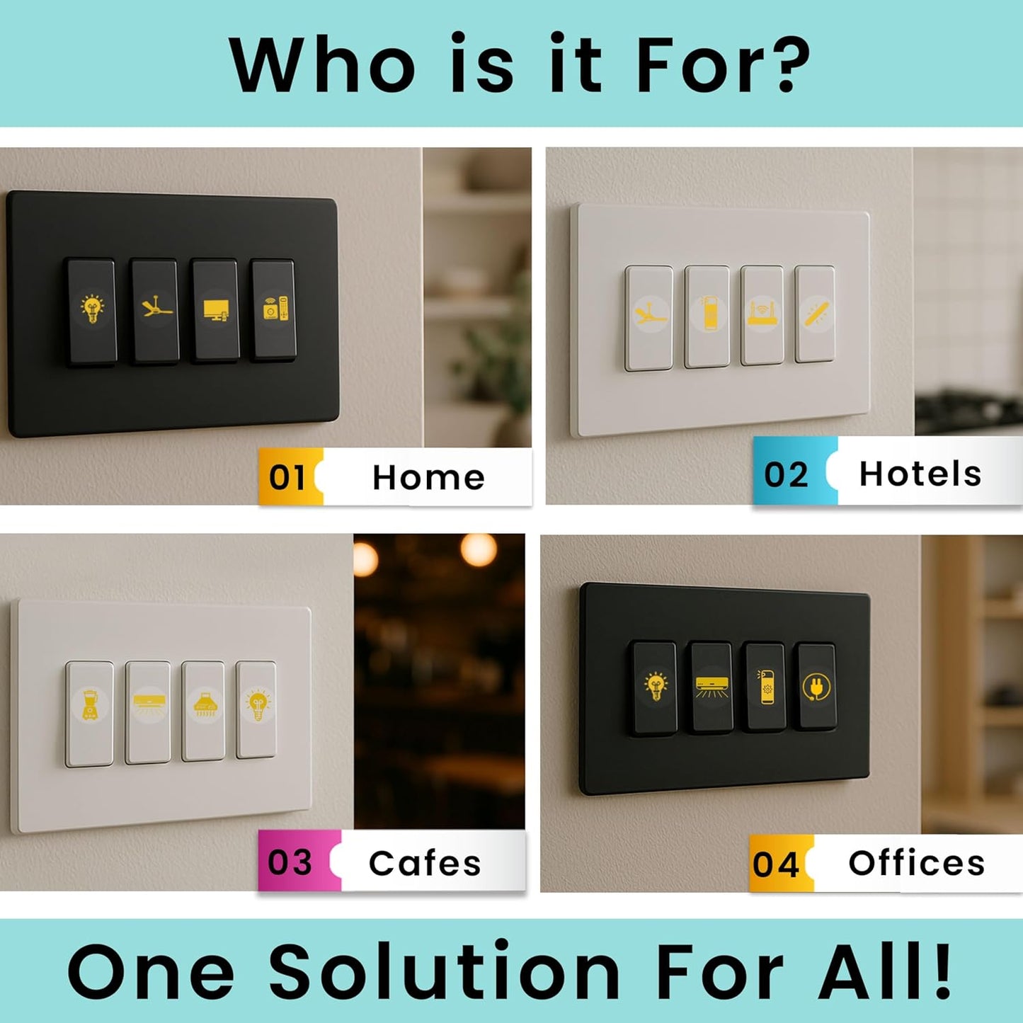 ✨ Gold Switch Stickers | Stylish Switchboard Makeover | Easy Peel & Stick