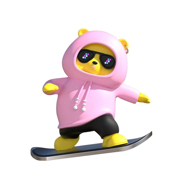 Car Mounted Sliding Cartoon Bear Toy