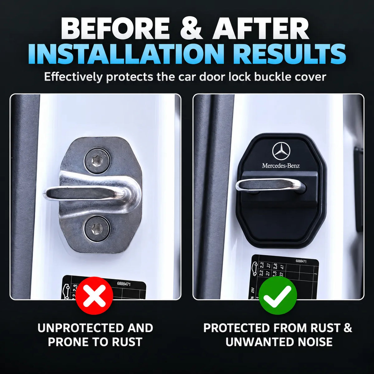 Premium Silicone Car Door Lock Protector | Anti-Scratch & Noise Reduction | 60% OFF 🔥