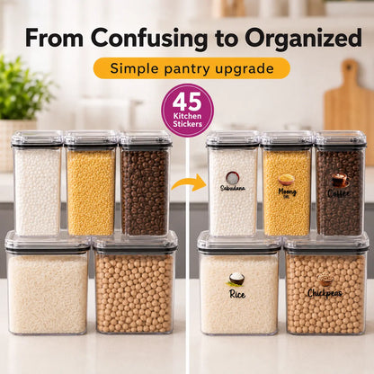 ✨ Kitchen Label & Gold Switch Sticker | Organise Your Home Easily | Flat 60% OFF 🔥