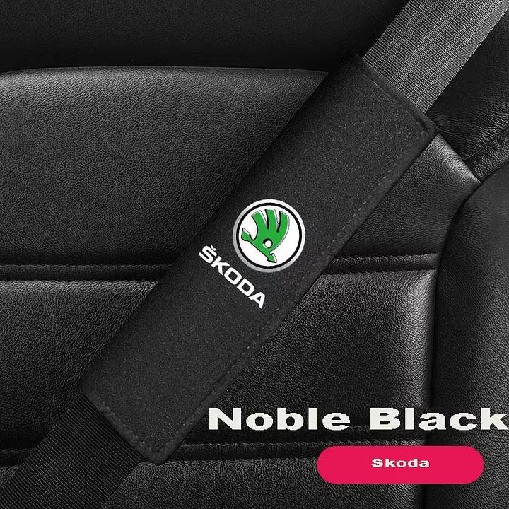 Car Seat Belt Suede Shoulder Protector | Pressure-Free Seat Belt Cover | Pack of 2🔥