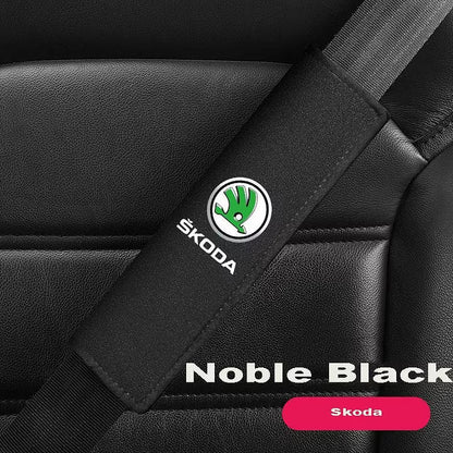 Car Seat Belt Suede Shoulder Protector | Pressure-Free Seat Belt Cover | Pack of 2🔥