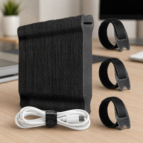 Cable Tidy Pro | Reusable Hook & Loop Straps | Multi-Purpose & Adjustable