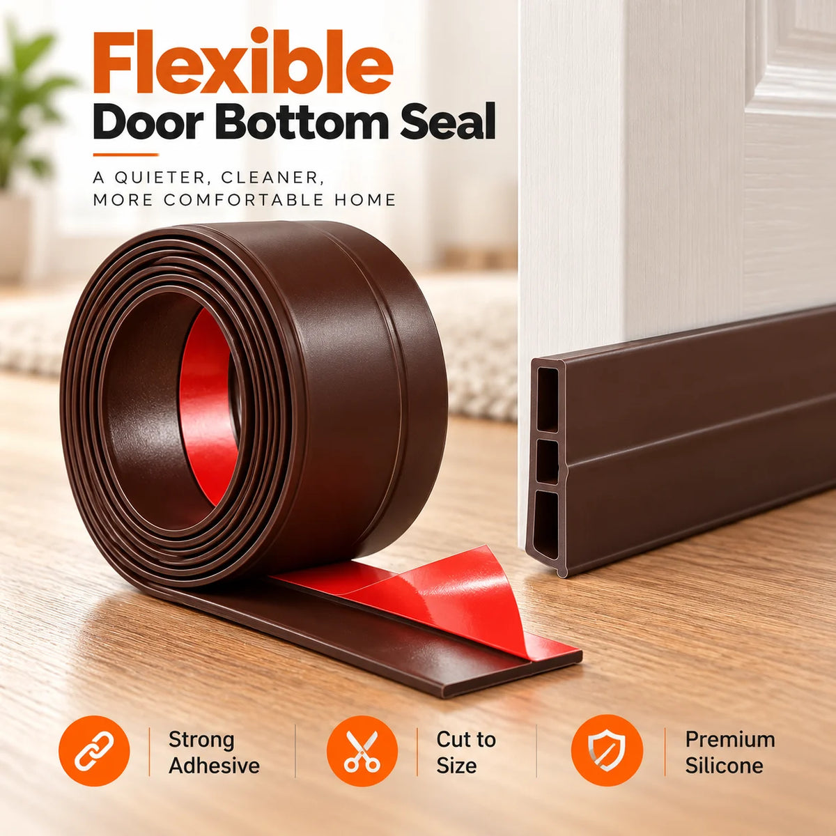 Door Bottom Seal Strip | Dust & Insect Protector | Buy 1 Get 1 Free 🔥
