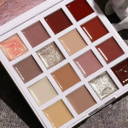 16 Colors Solid Nail Polish Platter