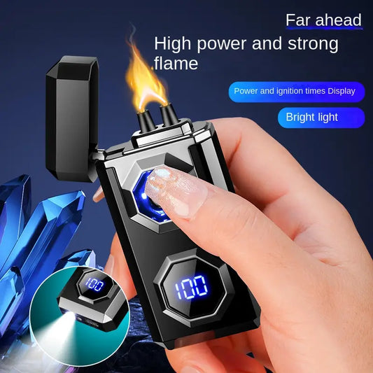 LED Display  Fire Plasma Electric Lighter