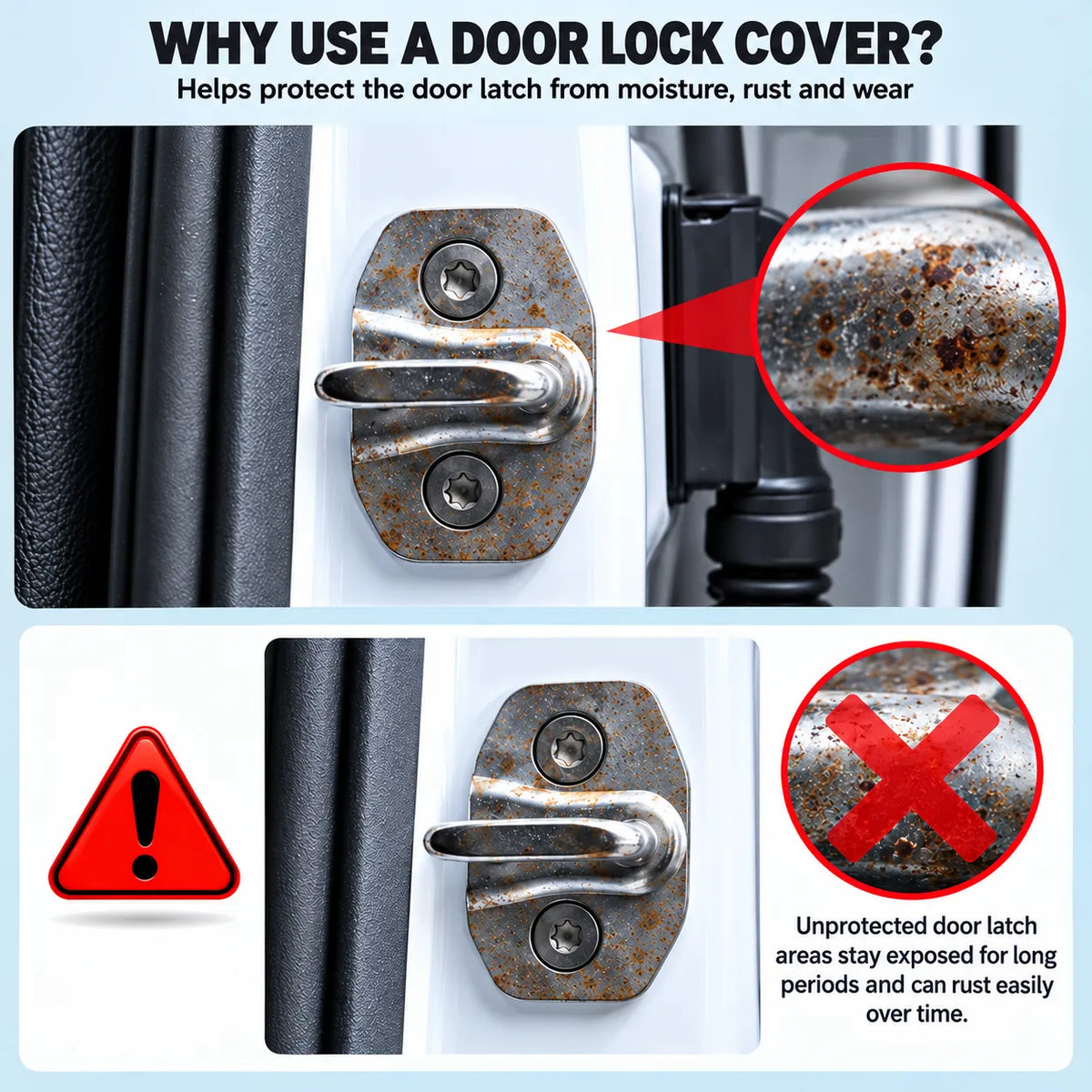 Premium Silicone Car Door Lock Protector | Anti-Scratch & Noise Reduction | 60% OFF 🔥