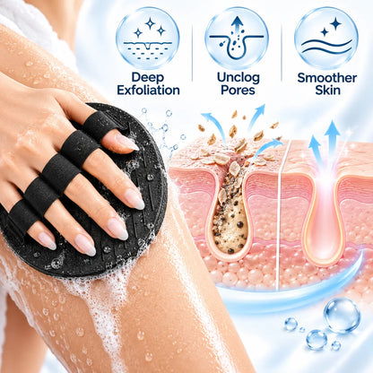 Soft Rubber Shower Scrubber | Gentle Body Exfoliator | Buy 2 Get 2 Free🔥
