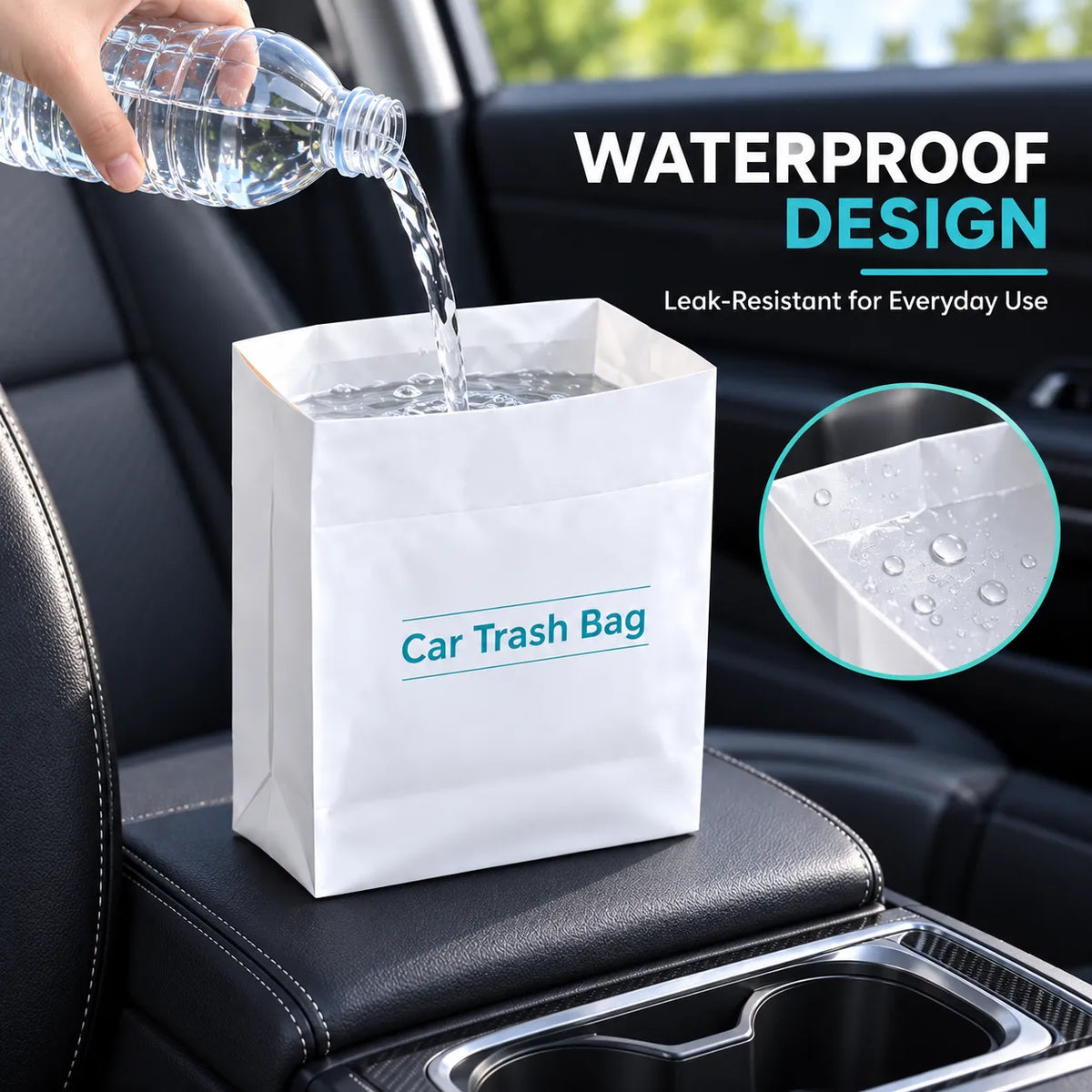 Disposable Car Trash Bags | Waterproof &amp; Multipurpose Car Garbage Bags