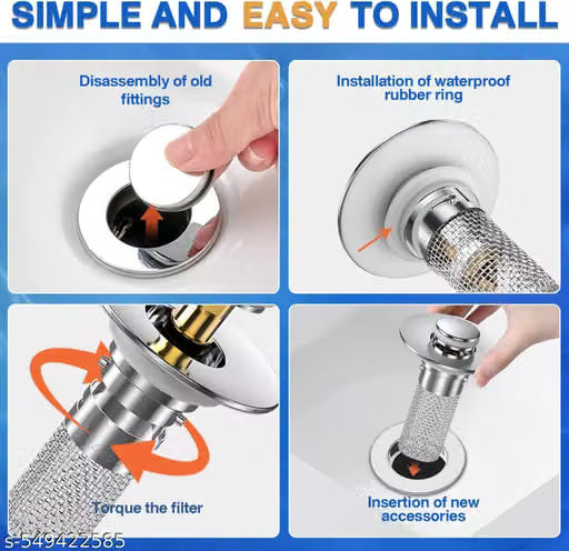 Stainless Steel Drain Strainer | Stops Hair, Dirt & Clogged Drains | 🔥 Buy 1 Get 1 FREE