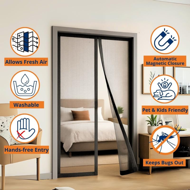 Magnetic Mosquito Net for Door protect