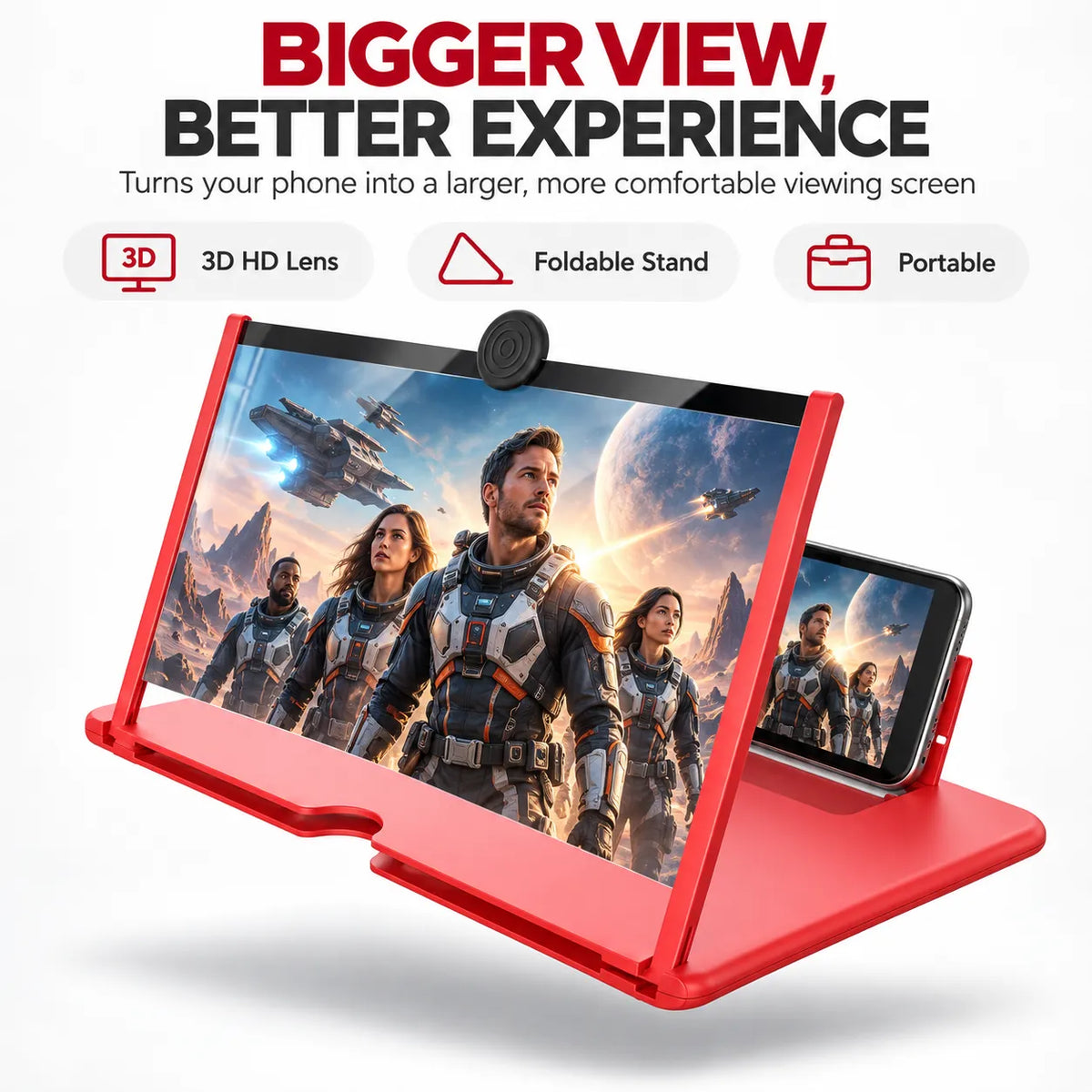 Phone Screen Magnifier | Foldable & Portable Design | 60% OFF 🔥
