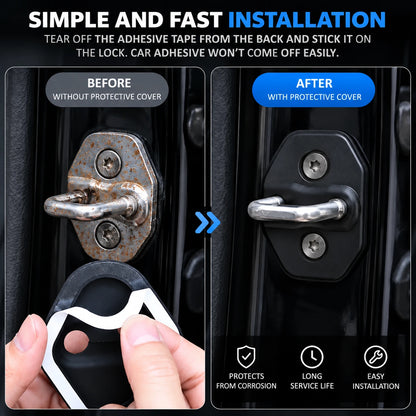 Premium Silicone Car Door Lock Protector | Anti-Scratch & Noise Reduction | 60% OFF 🔥