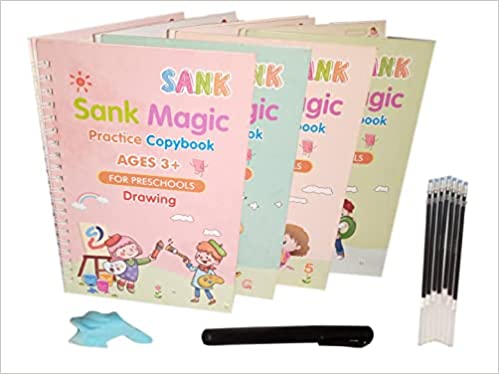 4 Pcs Sank Magic Practice Copy Book