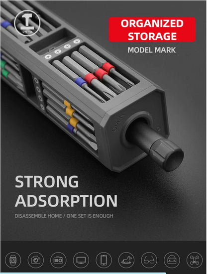 46-in-1 Compact Precision Screwdriver Set with Push Eject