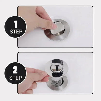 Stainless Steel Drain Strainer | Stops Hair, Dirt & Clogged Drains | 🔥 Buy 1 Get 1 FREE
