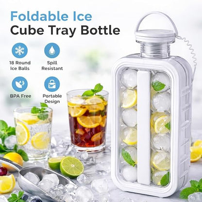 Ice Ball Maker Bottle | Makes Perfect Round Ice Balls | 2x Chilling Capacity 🔥