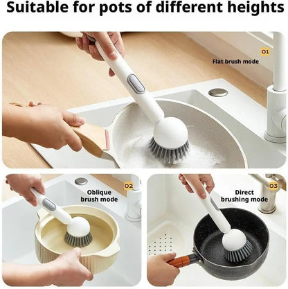 Soap Dispensing Cleaning Brush | Built-In Liquid Dispenser | 60% OFF 🔥