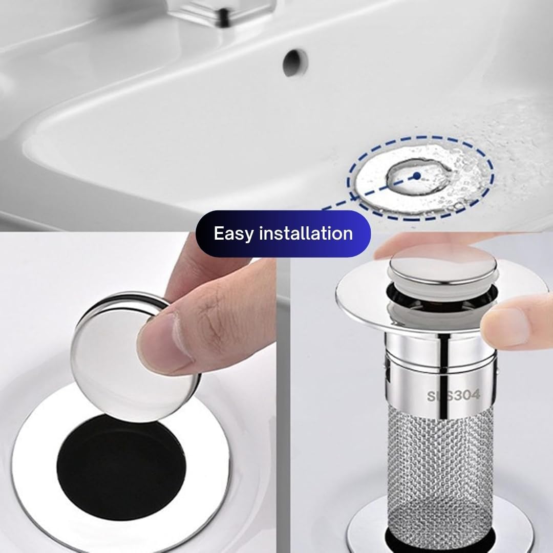 Stainless Steel Drain Strainer | Stops Hair, Dirt & Clogged Drains | 🔥 Buy 1 Get 1 FREE