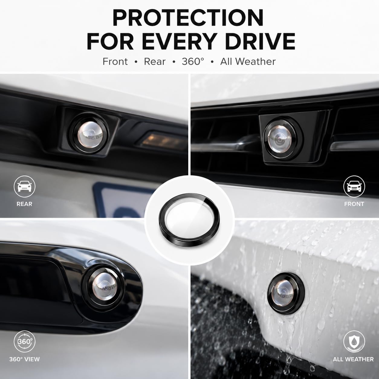 Universal Car Camera Lens Protector | Protects From Scratches, Rain & Dust | 🔥 Buy 2 Get 2 FREE 🔥