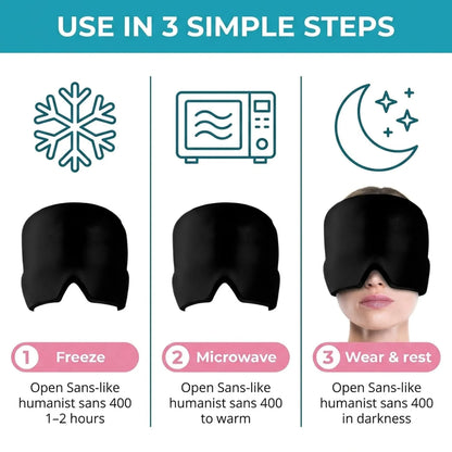 Instant Cooling Relief Cap | Hot & Cold Therapy | Migraine, Headache & Sinus Relief