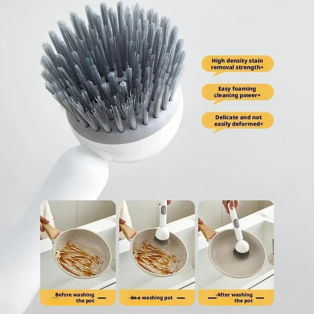 Soap Dispensing Cleaning Brush | Built-In Liquid Dispenser | 60% OFF 🔥