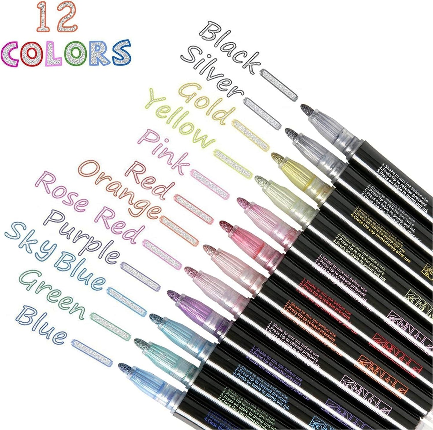 Dual-Stroke Markers | Turn Ordinary Writing into Art