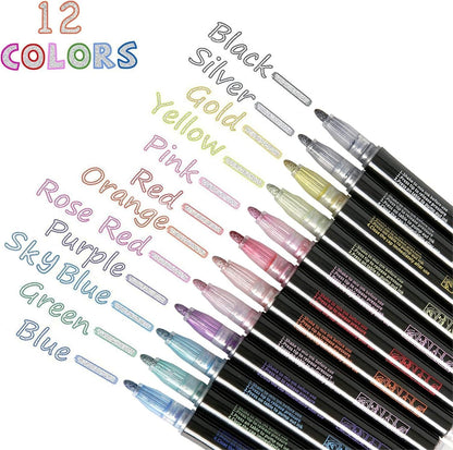 Dual-Stroke Markers | Turn Ordinary Writing into Art