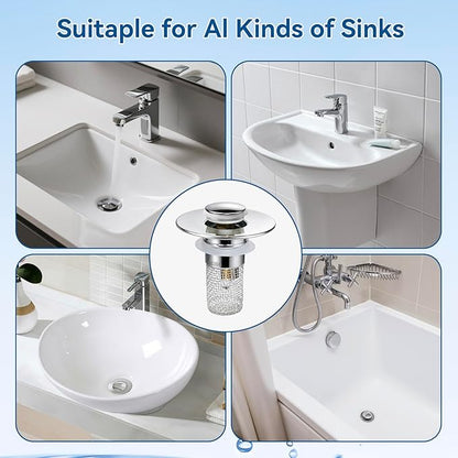 Stainless Steel Drain Strainer | Stops Hair, Dirt & Clogged Drains | 🔥 Buy 1 Get 1 FREE