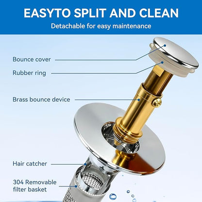 Stainless Steel Drain Strainer | Stops Hair, Dirt & Clogged Drains | 🔥 Buy 1 Get 1 FREE