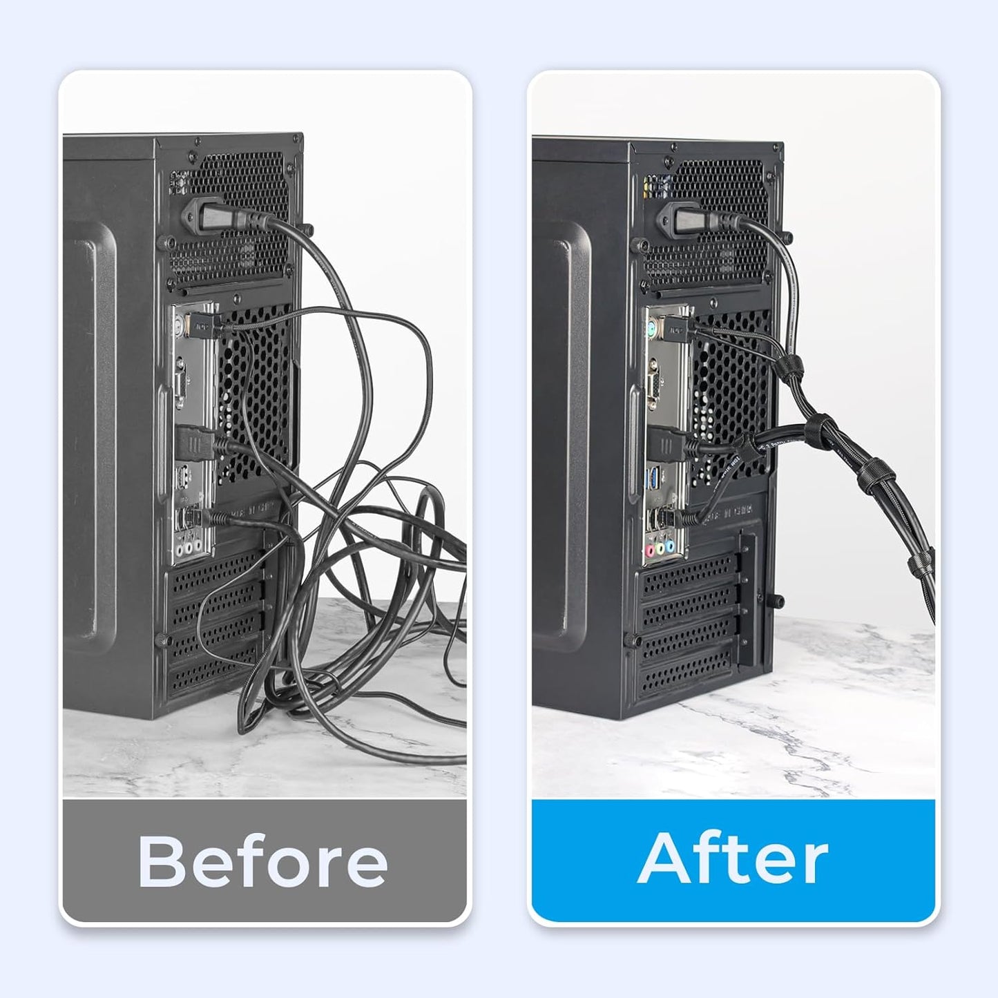 Cable Tidy Pro | Reusable Hook & Loop Straps | Multi-Purpose & Adjustable