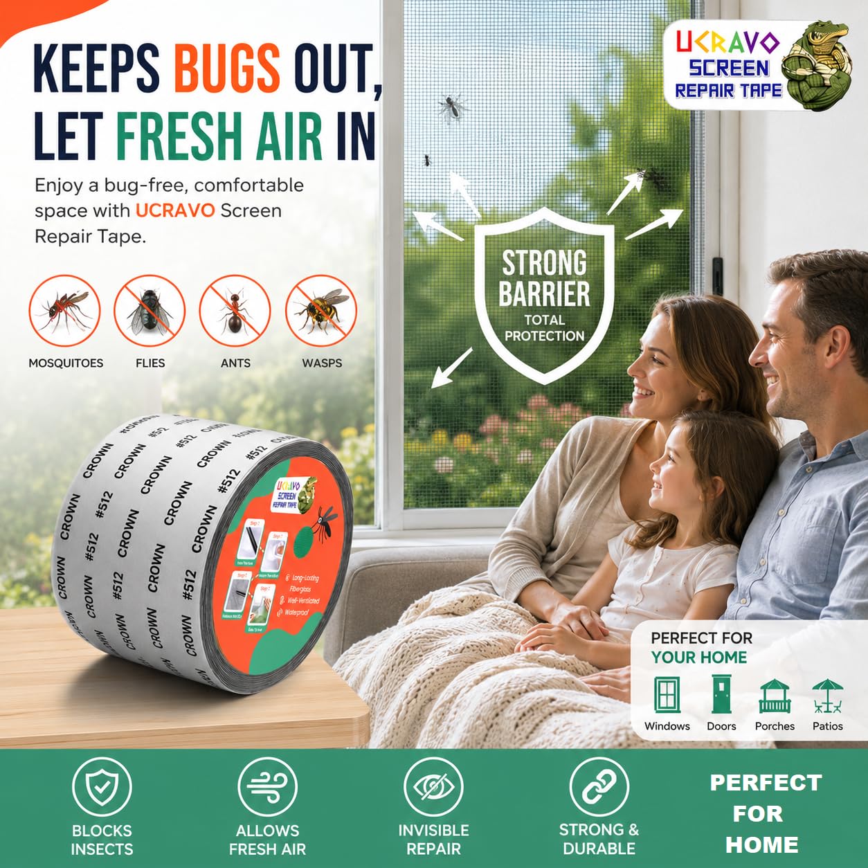 Self-Adhesive Net Repair Tape | Heavy-Duty Mesh Repair