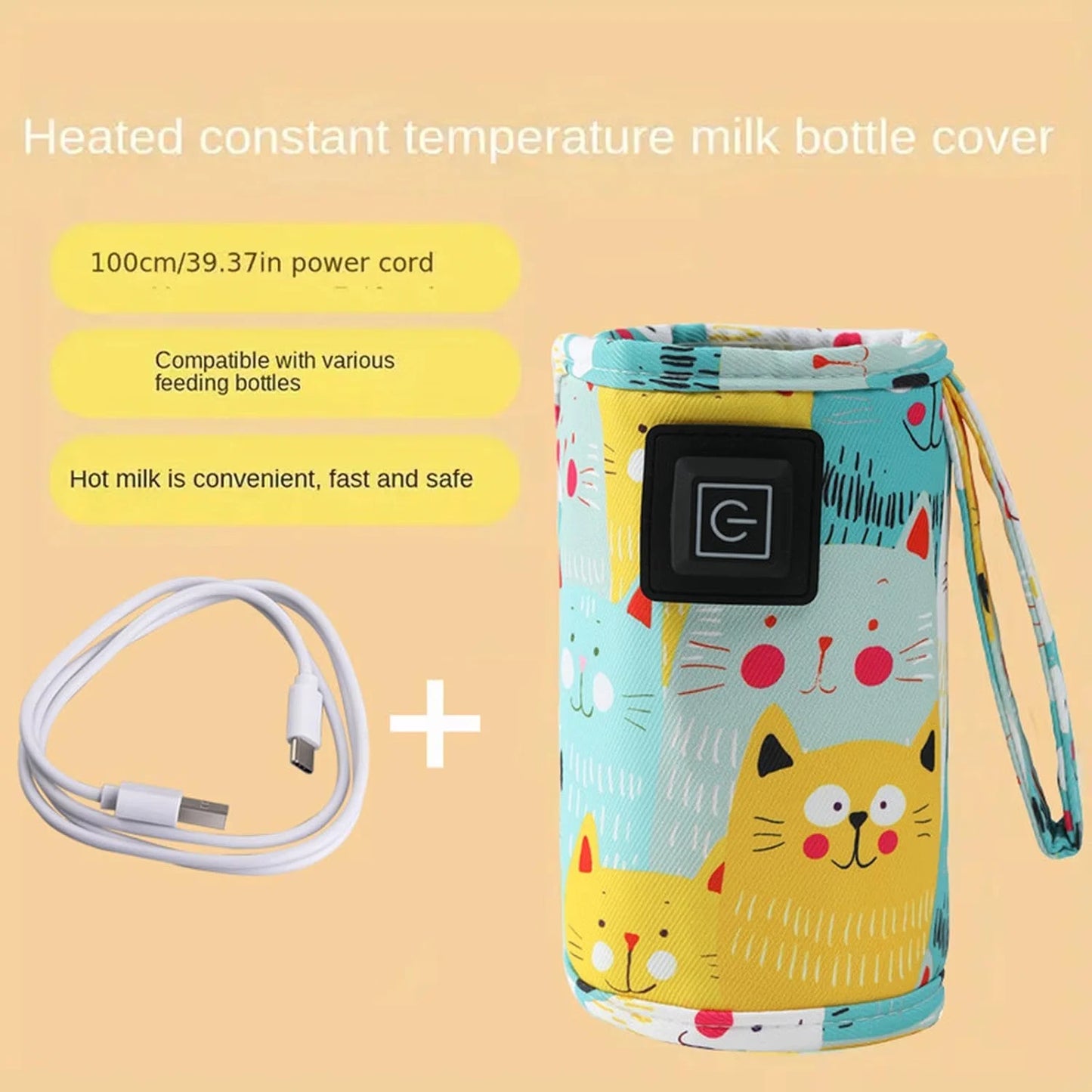 Baby Bottle Heating Bag | Portable Milk Warmer |Buy 1 Get 1 Free 🔥