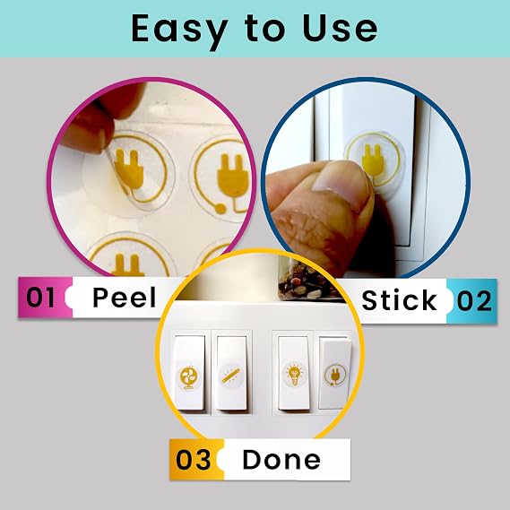 ✨ Gold Switch Stickers | Stylish Switchboard Makeover | Easy Peel & Stick