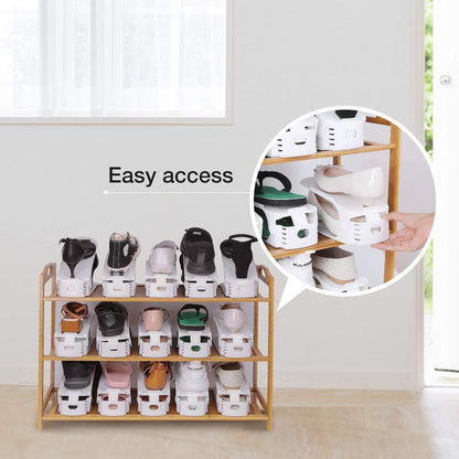 Adjustable Shoe Rack Organizer | Fits All Shoe Sizes | 2x Storage Capacity 🔥