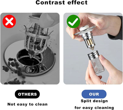 Stainless Steel Drain Strainer | Stops Hair, Dirt & Clogged Drains | 🔥 Buy 1 Get 1 FREE