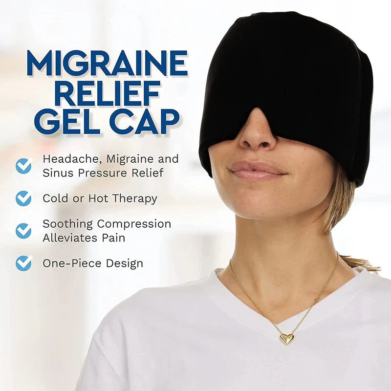 Instant Cooling Relief Cap | Hot & Cold Therapy | Migraine, Headache & Sinus Relief