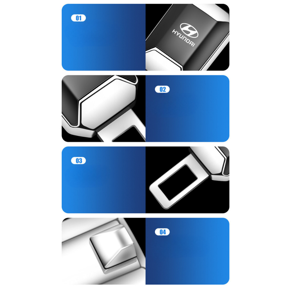 Car Logo Metal Seat Belt Extender Clip