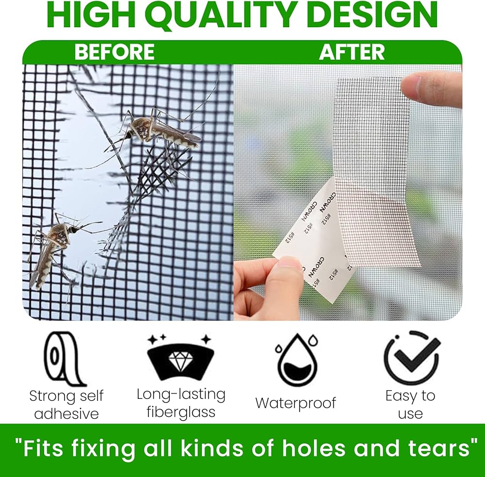 Self-Adhesive Net Repair Tape | Heavy-Duty Mesh Repair