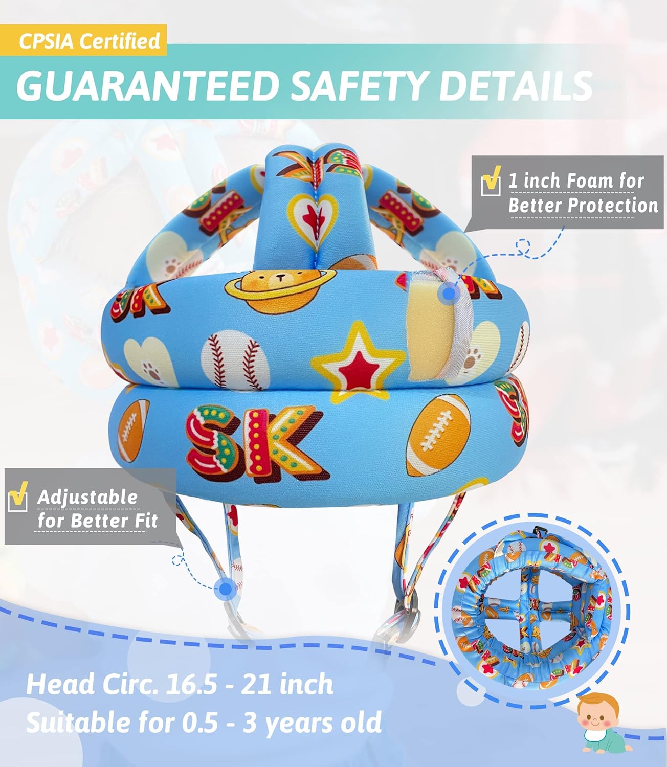 Baby 360° Head Protector