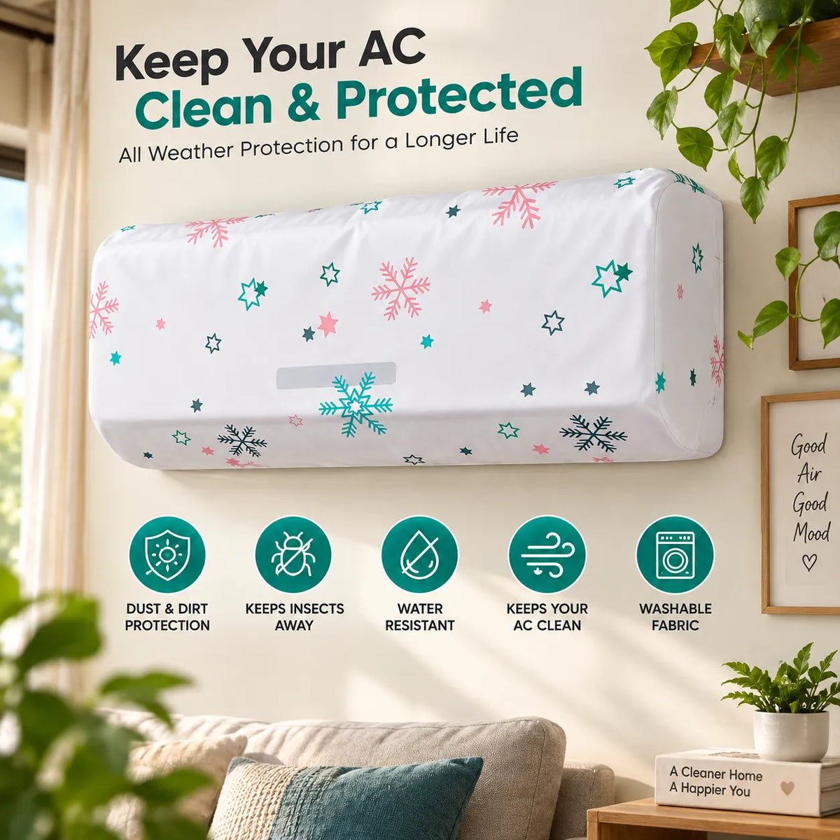 Indoor AC Cover | Dustproof & Water-Resistant Protection | 60% OFF🔥