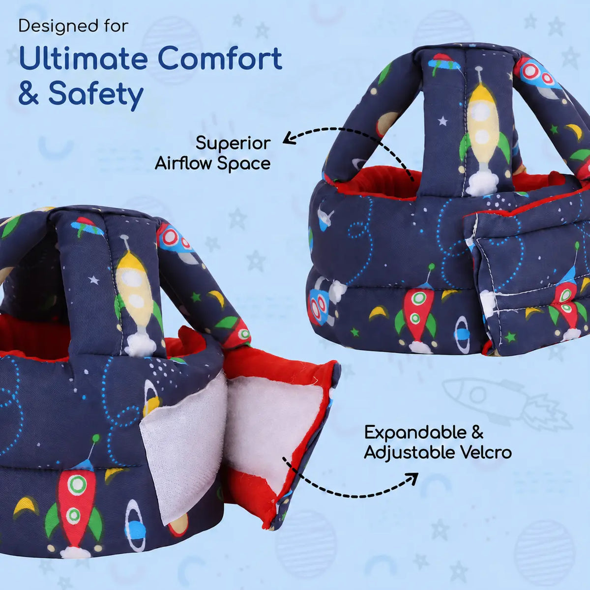 Baby Head Protector | Soft & Lightweight Safety Helmet | Buy 1 Get 1 Free🔥