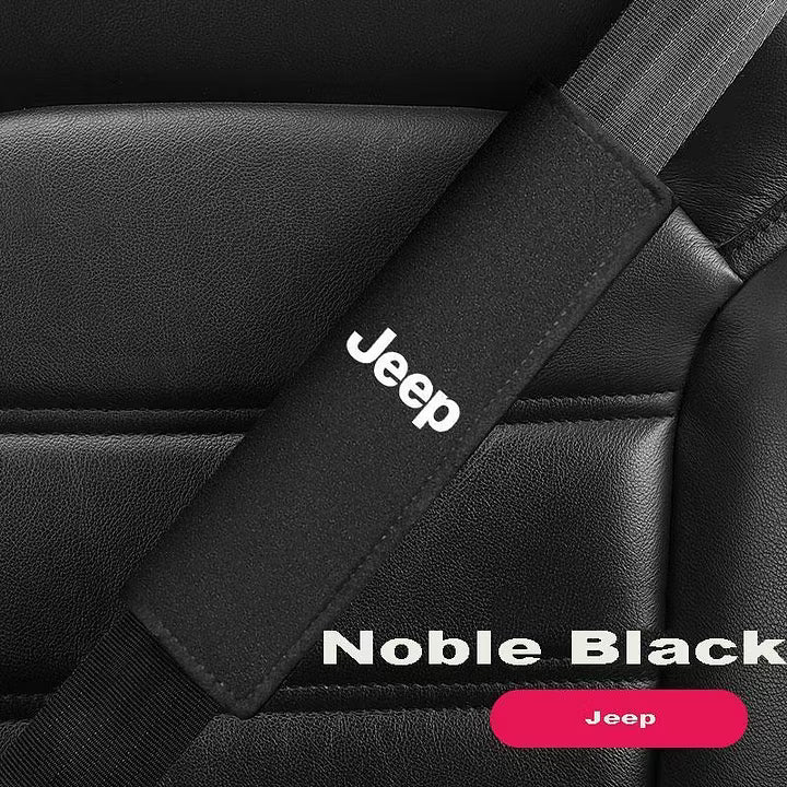 Car Seat Belt Suede Shoulder Protector | Pressure-Free Seat Belt Cover | Pack of 2🔥