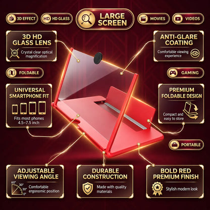 Phone Screen Magnifier | Foldable & Portable Design | 60% OFF 🔥
