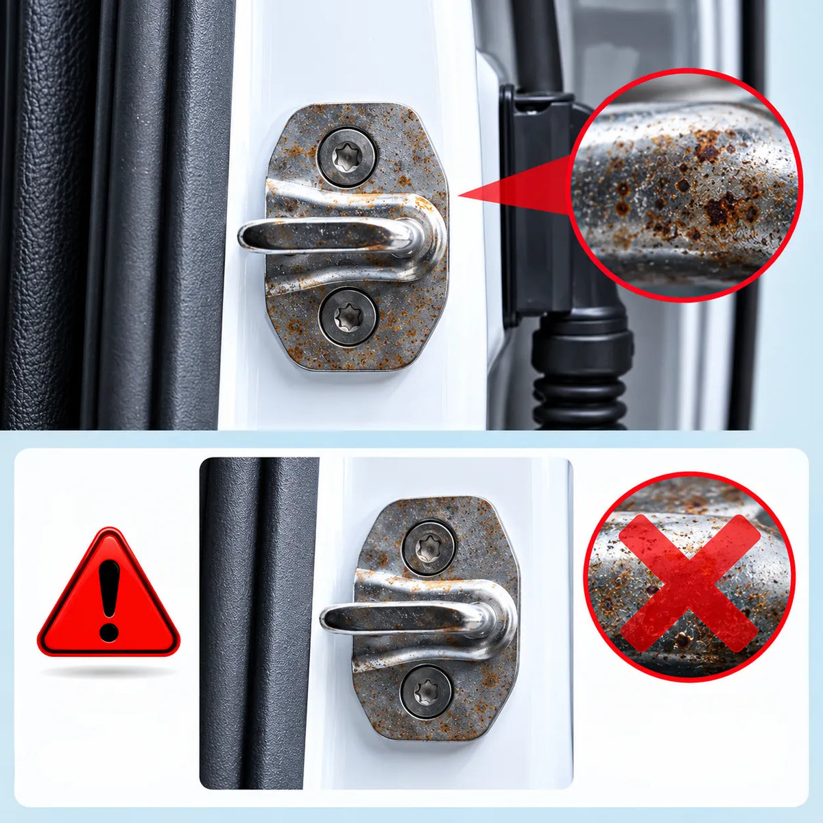 Premium Silicone Car Door Lock Protector | Anti-Scratch & Noise Reduction | 60% OFF 🔥