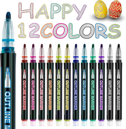 Dual-Stroke Markers | Turn Ordinary Writing into Art
